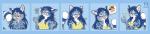 Rating: s
ID: 1291601
Date: 2017-08-01 02:57:14 -0400
Status: active
Score: 24
2017 5_fingers angry annoyed anthro blue_background blue_body blue_fur blue_hair blush breasts chest_tuft clothed clothing expression_sheet felid feline female fingers food front_view frustrated fur gesture green_eyes hair half-length_portrait hand_gesture hand_on_cheek happy holding_face hungry hybrid kacey kacey_(kacey) licking licking_lips licking_own_lips long_hair long_image looking_at_viewer mammal open_mouth pantherine pink_nose portrait self_lick serval shirt simple_background snow_leopard snow_serval solo sticker_pack sushi tank_top teeth telegram_sticker thought_bubble thumbs_up tongue tongue_out topwear tuft wide_image post #1291601