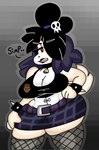 Rating: s
ID: 2833195
Date: 2021-07-16 17:01:44 -0400
Status: active
Score: 24
alternative_fashion animal_crossing bottomwear breasts canid canine canis cleavage clothed clothing collar dialogue domestic_dog doom_(series) doom_slayer english_text female fishnet_clothing fishnet_legwear fishnet_thigh_highs furgonomics goth gothabelle hair hair_over_eye hand_on_hip hi_res id_software isabelle_(animal_crossing) legwear lewd_dorky lipstick makeup mammal microsoft nintendo one_eye_obstructed skirt solo tail tail_through_skirt text thigh_highs post #2833195