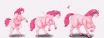 2021 anthro anthro_to_feral base_one_layout basic_sequence biped_to_quadruped breasts busty_feral duo equid equine esotericer female feral friendship_is_magic hasbro heart_symbol hoofhands hooves horse linear_sequence mammal my_little_pony nipples nude one_row_layout pinkie_pie_(mlp) sequence simple_background solo_focus standing surprise three_frame_image three_frame_sequence tongue tongue_out transformation transformation_sequence unguligrade white_background