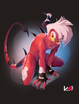 Rating: s
ID: 5678238
Date: 2025-06-30 17:48:54 -0400
Status: active
Score: 26
crouching featureless_crotch glistening glistening_eyes hair helluva_boss hi_res horn humanoid imp looking_at_viewer male male_humanoid mouth_closed nude red_body red_eyes sharp_teeth short_hair simple_background solo spade_tail striped_horn stripes tail teeth vesper_art white_hair yellow_sclera yellow_teeth post #5678238