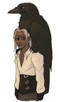 Rating: s
ID: 5603591
Date: 2025-05-28 01:46:31 -0400
Status: active
Score: 16
aarakocra_(dnd) anthro avian avian_feet bird black_body black_feathers clothing corset corvid corvus_(genus) crow dungeons_and_dragons duo elf facial_scar feathers green_eyes hair hasbro hi_res humanoid kleek lingerie male oscine passerine perching peregr1ne scar simple_background topwear white_background white_hair wings wizards_of_the_coast yellow_eyes post #5603591