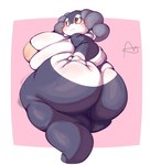 Rating: q
ID: 5457610
Date: 2025-03-26 10:32:28 -0400
Status: active
Score: 36
anthro big_breasts big_butt bra breasts butt butt_grab clothing embarrassed female fur generation_8_pokemon hand_on_butt hi_res huge_breasts huge_butt indeedee lightmizano multicolored_body multicolored_fur nintendo pokemon pokemon_(species) purple_body purple_fur short_stack simple_background solo thick_thighs tight_bra tight_clothing two_tone_body two_tone_fur underwear post #5457610