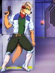 Rating: s
ID: 5453562
Date: 2025-03-24 12:39:47 -0400
Status: active
Score: 27
3:4 absurd_res anthro blaster_pistol boots bottomwear canid canine clothed clothing combat_boots detailed_background determined digital_media_(artwork) fighting_pose fingers footwear fox fox_mccloud fur gun hair handgun hi_res holding_gun holding_object holding_ranged_weapon holding_weapon jacket male mammal muscular nintendo pose ranged_weapon science_fiction shaded shoes sneaking solo space spacecraft standing star_fox tail topwear tritoneternal_(artist) tuft vehicle weapon post #5453562
