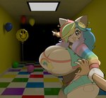 Rating: q
ID: 5596450
Date: 2025-05-25 00:52:36 -0400
Status: active
Score: 138
2025 3d_(artwork) 3d_background 5_fingers ambiguous_gender anthro arm_grab balloon bell bell_collar big_breasts blue_bottomwear blue_clothing blue_hotpants blue_shorts bottomwear breasts bulge busty_boy_(lore) cleavage clothed clothed_anthro clothed_gynomorph clothing collar crotch_tuft cute_fangs digital_drawing_(artwork) digital_media_(artwork) domestic_cat duo english_description eyebrow_through_hair eyebrows fangs felid feline felis fingers finley_(theycallhimcake) first_person_view fluorescent_light fur gesture gynomorph hair hand_gesture hi_res hotpants huge_breasts human inflatable intersex liminal_spaces looking_at_viewer male_(lore) mammal mixed_media mostly_offscreen_character motion_lines multicolored_clothing multicolored_hair multicolored_sweater multicolored_topwear ominous ominous_background open_mouth open_smile open_sweater pointing portrait rainbow_clothing rainbow_hair rainbow_sweater rainbow_topwear shaking shorts smile smiley_face sparkles sparkling_eyes sweater teeth theycallhimcake three-quarter_portrait topwear translucent translucent_hair tuft vein white_body white_clothing white_fur white_topwear post #5596450