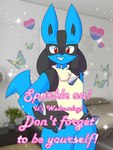 3:4 ambient_arthropod ambient_insect ambiguous_gender anthro arthropod bisexual_pride_colors butterfly chest_spike generation_4_pokemon hand_on_hip hand_spike heart_symbol hi_res insect jeremy_harrington jerma985 lepidopteran lewott lgbt_pride lucario meme nintendo pokemon pokemon_(species) pride_colors red_eyes smile solo spikes spikes_(anatomy) thick_thighs