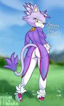 Rating: q
ID: 5597921
Date: 2025-05-25 17:06:05 -0400
Status: active
Score: 35
anthro blaze_the_cat blurred_background breasts butt butt_focus clothed clothing cloud dialogue domestic_cat felid feline felis female flower footwear fur grass hi_res jewelry landscape looking_at_viewer looking_back mammal mur_mryaka necklace orange_eyes outside plant purple_body purple_clothing purple_fur rear_view sega shoes sky solo sonic_the_hedgehog_(series) text thick_thighs white_clothing post #5597921