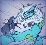 Rating: e
ID: 5598461
Date: 2025-05-25 21:39:09 -0400
Status: active
Score: 18
ace_(kamex) anthro areola bed bed_sheet bedding big_areola big_pecs blue_body blue_fur blue_skin blush bodily_fluids bskelebunny01 chest_markings claws crystal demon dragon duo ear_piercing ear_ring eyes_closed floppy_ears fluffy fluffy_chest fur furniture green_accents hair heart_symbol hi_res holding_another horn hybrid kerchief long_hair long_tail looking_at_another male male/male mammal markings mythological_creature mythological_scalie mythology nipple_fetish nipple_play nipple_suck passionate pec_grab pecs piercing pillow retrospecter_(character) ring_piercing saliva scalie smile spikes sucking tail tuft white_body white_fur white_hair post #5598461