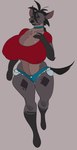 absurd_res anthro anthrofied big_breasts bottomwear breasts cleavage clothed clothing collar crop_top disney female fully_clothed hi_res hotpants huge_breasts hyena mammal midriff mooncheese nipple_outline shenzi_(the_lion_king) shirt shorts smile solo spots spotted_hyena the_lion_king thick_thighs topwear