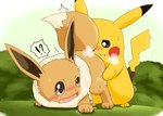 anal anthro bodily_fluids cum cum_drip dripping duo eevee feral generation_1_pokemon genital_fluids hi_res male male/male nintendo oral pikachu pokemon pokemon_(species) rimming sex tawa_1908