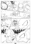 2017 3_fingers angry anthro battle black_and_white block cheering claws comic crowd detailed_background determined dialogue duo english_text exploud eyelashes feet female fight fingers fist frown generation_1_pokemon generation_3_pokemon group hand_holding hi_res horn human humanoid intimidation male mammal markings monochrome nidoqueen nintendo outside pain pokemon pokemon_(species) poking punch queenie_(shoutingisfun) raised_arm screaming shoutingisfun simple_background sound_effects spikes standing text toes