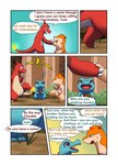 ambiguous_gender charmeleon comic darrow0 english_text feral fire forest generation_1_pokemon generation_2_pokemon group hi_res nintendo plant pokemon pokemon_(species) pol_(darrow) quilava speech_bubble text totodile tree trio yuel