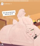 absurd_res after_sex age_difference anthro asriel_dreemurr big_breasts big_butt blep bodily_fluids boss_monster_(undertale) bovid breasts butt caprine coffilatte_(artist) collar deltarune digital_media_(artwork) duo ear_piercing ear_ring english_text face_on_butt female fur goat green_eyes head_on_butt hi_res horn huge_butt incest_(lore) inside long_ears male male/female mammal mother_(lore) mother_and_child_(lore) mother_and_son_(lore) nipples nude nude_anthro nude_female older_female one_eye_closed parent_(lore) parent_and_child_(lore) parent_and_son_(lore) piercing ring_piercing saliva saliva_string selfie smile solo_focus son_(lore) spank_marks spiked_collar spikes tail text tongue tongue_out toriel tuft undertale undertale_(series) white_body white_fur wink younger_male