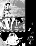 2022 :3 absurd_res ada_rook anthro bodily_fluids bottomwear camera censored clothed clothing comic egg eyebrows eyelashes feathers female greyscale hair hi_res holding_camera holding_object looking_at_viewer mammal midriff monochrome mosaic_censorship murid murine pants rat remy_boydell rodent rook_(chess) slim_anthro slim_female solo surrealism tail trans_(lore) trans_woman_(lore) vomit vomiting wings