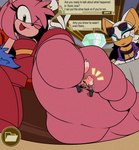 Rating: q
ID: 4803439
Date: 2024-05-24 00:33:41 -0400
Status: active
Score: 31
4_toes absurd_res amy_rose anthro between_toes dialogue extreme_size_difference fan_character feet female female/female foot_fetish foot_focus foot_play group hi_res humanoid_feet lightmagician893z low-angle_view micro plantigrade rouge_the_bat sega size_difference soles sonic_the_hedgehog_(series) speech_bubble the_murder_of_sonic_the_hedgehog toes trio post #4803439