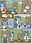 2011 3:4 anthro babystar biped comic detailed_background dialogue digital_media_(artwork) duo english_text felid fur gemma_polson hair hi_res lion male mammal pantherine paul_grayson rodent sciurid sitting text tree_squirrel