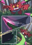 3_toes agious anthro claws comic deer faceless_character feet felid feline feral generation_7_pokemon grass hi_res incineroar male mammal nintendo pawpads plant pokemon pokemon_(species) solo toes tree