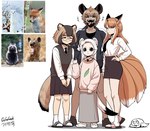 2024 6_tails :3 :< absurd_res animal_humanoid artist_name asian_clothing biped black_body black_bottomwear black_clothing black_ears black_fur black_inner_ear black_jacket black_necktie black_shorts black_skirt black_tail black_tail_tip black_topwear blue_eyes bottomwear breasts brown_body brown_clothing brown_footwear brown_fur brown_hair brown_shoes brown_topwear brown_vest canid canid_humanoid canine canine_humanoid clothed clothing colored digital_media_(artwork) dipstick_tail east_asian_clothing eyelashes eyes_closed eyewear face_mask female female_humanoid feral fingers flat_chested footwear fox fox_humanoid front_view full-length_portrait fully_clothed fur gegegek_(gegegekman) gegegekman gesture glasses grey_bottomwear grey_clothing grey_skirt group hair hand_gesture hand_on_hip hi_res highlights_(coloring) humanoid humanoid_hands hyena hyena_humanoid inner_ear_fluff jacket japanese_clothing larger_female larger_humanoid laugh light_body light_skin long_hair long_skirt looking_at_viewer mammal mammal_humanoid markings medium_breasts monotone_hair multi_tail multicolored_hair multicolored_tail multiple_images mustelid mustelid_humanoid musteline musteline_humanoid necktie no_sclera open_mouth open_smile orange_body orange_eyes orange_fur orange_hair orange_tail pale_skin photo_reference portrait pupils raccoon_dog reference_image shaded sharp_teeth shirt shoes short_hair shorts signature simple_background size_difference skirt smaller_female smaller_humanoid smile socks socks_with_sandals standing stoat stoat_humanoid sweater tail tail_markings tan_body tan_inner_ear tan_skin tanuki tanuki_humanoid teeth tongue tongue_out topwear true_fox true_musteline tuft two_tone_hair two_tone_tail v_sign vest weasel weasel_humanoid white_background white_body white_clothing white_ears white_footwear white_fur white_hair white_highlights white_inner_ear_fluff white_shirt white_shoes white_socks white_tail white_tail_tip white_topwear zori