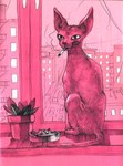 Rating: q
ID: 4932611
Date: 2024-07-21 02:35:30 -0400
Status: active
Score: 10
ambiguous_gender antenna_wire ashtray bus cigarette cigarette_in_mouth city cityscape commercial_vehicle domestic_cat felid feline felis feral front_view hairless hairless_cat hi_res lit_cigarette mammal object_in_mouth pink_body pink_skin plant plant_pot portrait potted_plant sitting smoke smoking smoking_cigarette solo sphynx_(cat) turned_back unknown_artist vehicle window_sill post #4932611