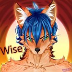 blue_hair canid canine culpeo_fox fox green_eyes hair male mammal solo south_american_fox wise_(wiseesp)