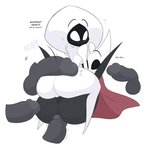 anthro arthropod blush bodily_fluids cape clothing disembodied_penis duo_focus english_text female female/female frottage genital_fluids genitals group hi_res hollow_knight hollow_knight:_silksong hornet_(hollow_knight) humanoid_genitalia humanoid_penis kilinah lace_(hollow_knight:_silksong) male male/female not_furry penile penis pussy sex sweat team_cherry text vaginal_fluids