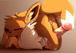 2017 anus blush bodily_fluids butt canid canine comic dildo dipstick_tail eevee eto_ya female feral fur generation_1_pokemon genital_fluids genitals gradient_background hi_res humanoid_dildo licking mammal markings nintendo open_mouth pokemon pokemon_(species) pussy pussy_juice_on_dildo pussy_juice_on_tail pussy_juice_string self_lick sex_toy simple_background solo tail tail_markings tongue tongue_out vaginal_fluids