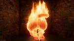 16:9 3d_(artwork) 5_toes angrydraconequus anus baldur's_gate baldur's_gate_3 bioware biped blender_(artwork) burning butt cake christmas dessert digital_media_(artwork) electronic_arts feet female fire fireplace food genitals hi_res holidays humanoid inside karlach kneeling nude pussy roll_cake solo tail through_wall tiefling toes widescreen yule_log