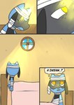 Rating: s
ID: 5594704
Date: 2025-05-24 09:09:51 -0400
Status: active
Score: 3
2025 4_panel_comic ambiguous_gender anthro bandage bed black_text clenched_teeth cloud comic day dialogue ellipsis english_text eyes_closed furniture generation_4_pokemon hi_res inner_monologue inside light nintendo on_bed open_mouth orange_eyes paws pokemon pokemon_(species) pokemon_mystery_dungeon questioning_ellipsis riolu sawlamander sitting sitting_on_bed sky solo spike_chunsoft sunlight teeth text thinking tongue wall_(structure) white_sclera window post #5594704