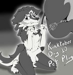 2023 anthro anthrofied balls bdsm black_and_white canid canine canis collar duo ears_down erection female foxkai genitals hi_res humanoid_genitalia humanoid_penis inktober kinktober kneeling leash link_(wolf_form) male mammal midna monochrome nintendo nude penis petplay pivoted_ears roleplay solo_focus submissive submissive_male the_legend_of_zelda the_legend_of_zelda:_twilight_princess twilight_princess wolf