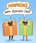 5:6 aar0njay anthro birthday_gift birthday_gift_costume birthday_present_costume canid canine canis clothing costume domestic_dog duo gift hi_res male mammal present_costume