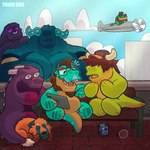 Rating: s
ID: 5574644
Date: 2025-05-15 17:13:08 -0400
Status: active
Score: 4
1:1 2025 abelisaurid absurd_res aircraft airplane alligator alligatorid anthro apple_inc. beard bench beverage blue_body blue_hair blue_markings bodily_fluids body_hair brendan_(trickrex) brown_body brown_hair building button_(fastener) button_eyes carnotaurus carrying_another chest_hair chibi claws clothing cloud crocodilian crying demure_dragon_(character) dinosaur dragon enderman eyeless eyewear facial_hair facial_piercing fur gesture glasses goatee green_body green_markings group hair hair_over_eye happy hat headgear headwear hi_res horn ipad lambert_(carnotaurus) male markings microsoft minecraft mojang muscular mythological_creature mythological_scalie mythology nose_piercing nose_ring on_shoulder orange_body orange_fur outside piercing plushie-like prehistoric_species purple_body purple_eyes red_cup red_spikes reptile ring_piercing scale_markings scales scalie schlepp_fox_(character) sideburns silly sitting sleeping smile smirk soda spiked_tail spikes spikes_(anatomy) tablet_computer tail tears theropod toony trick_rex trick_rex_(character) truth_gator_(character) tyrannosaurid tyrannosauroid tyrannosaurus tyrannosaurus_rex vehicle warden_(minecraft) warryn_(trick_rex) xbox_game_studios zealous_shark_(character) post #5574644