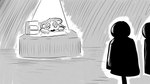 16:9 2023 animal_crossing anthro clothing_store desk digital_drawing_(artwork) digital_media_(artwork) dragonweirdo eulipotyphlan female furniture greyscale hedgehog hi_res mammal mannequin monochrome nintendo sable_able sad sewing_machine sketch solo spotlight story story_in_description table widescreen