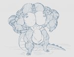 2018 4_toes alligator alligatorid anthro balls big_balls big_bulge big_muscles big_pecs big_penis bulge clothed clothing crocodilian feet fist front_view genitals huge_balls huge_bulge huge_muscles huge_pecs huge_penis hyper hyper_balls hyper_bulge hyper_genitalia hyper_muscles hyper_penis male muscular pecs penis reptile scalie sketch solo sonicgamer standing toes underwear underwear_only