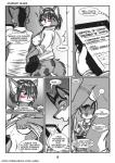 anthro back_boob blush bottomwear breasts butt canid canine clothed clothed/nude clothing comic dialogue doctor english_text examination female fox front_view hi_res krystal_(star_fox) male mammal monochrome nintendo nude patient rear_view s-nina side_boob standing star_fox text topwear under_boob undressing url