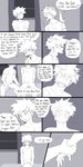 1:2 absurd_res animal_humanoid blush blush_lines canid canid_humanoid canine canine_humanoid comic dialogue dog_humanoid duo english_text fangs floppy_ears hi_res human humanoid izuku_midoriya katsuki_bakugou male male/male mammal mammal_humanoid my_hero_academia pretty_werewolf profanity speech_bubble teeth text