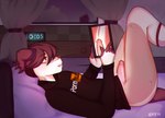 Rating: e
ID: 3842797
Date: 2023-01-29 21:42:46 -0500
Status: active
Score: 16
2020 5_fingers anthro artist_name bed biped black_clothing black_topwear bottomless brown_hair canid canine cellphone clock clothed clothing curtains digital_clock digital_media_(artwork) dizzyt electronics fingers folded_ears furniture genitals hair holding_cellphone holding_object holding_phone holding_smartphone inside legs_up lying lying_on_bed male mammal on_back on_bed penis phone pornhub shaded smartphone solo text topwear window post #3842797