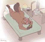 Rating: q
ID: 3817826
Date: 2023-01-17 16:24:55 -0500
Status: active
Score: 48
2023 3_toes absurd_res anthro beaver bed bedroom big_butt blue_highlights blush brown_body brown_fur brownieclop buckteeth butt butt_from_the_front cellphone charlie_(brownieclop) clock dated digital_clock drawer ear_piercing eating electric_fan electronics english_text facial_piercing feet fur furniture gloves_(marking) grey_body grey_skin hair heart_symbol hi_res highlights_(coloring) holding_object lamp leg_markings lying lying_on_bed male mammal markings nonbinary_(lore) nude on_bed on_front phone piercing pillow pink_hair rodent signature smartphone socks_(marking) solo sound_effects tail teeth text toes twig post #3817826