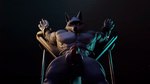 16:9 3d_(artwork) 3d_animation animated anthro arms_tied aroused balls bdsm becoming_erect big_balls big_penis bondage_furniture bound bound_waist canid canine canis death_(puss_in_boots) death_(valorlynz) digital_media_(artwork) dreamworks eager erection excited facial_markings fur genitals head_markings hip_sway humanoid_genitalia humanoid_penis kopfkino legs_tied looking_at_viewer low-angle_view male mammal markings mask_(marking) metal muscular muscular_male nude penis puss_in_boots_(franchise) red_eyes restrained restraints saint_andrew's_cross short_playtime smile solo spread_arms spread_legs spreading straps tail tail_motion tailwag white_body white_fur widescreen wolf