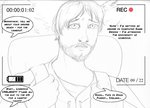 arania backpack beard clothed clothing comic dialogue english_text facial_hair hair human human_focus human_only jack_(tcitw) male mammal not_furry solo text the_cabin_in_the_woods_(arania)