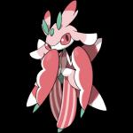 1:1 2016 alpha_channel ambiguous_gender antennae_(anatomy) anthro big_eyes biped black_eyes cel_shading digital_media_(artwork) elemental_creature flora_fauna front_view generation_7_pokemon green_body hi_res looking_at_viewer lurantis multicolored_body nintendo noseless official_art pink_body pink_stripes plant pokemon pokemon_(species) pupils raised_arm red_body red_sclera shaded shadow simple_background slit_pupils solo standing striped_body stripes toony transparent_background unknown_artist white_body wings