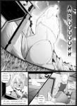 anthro canid canine canis celia_(s2-freak) cherry_(s2-freak) clothing comic domestic_dog english_text female greyscale hi_res macro male mammal monochrome s2-freak schwarzpelz text wolf