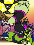 Rating: q
ID: 5545184
Date: 2025-05-03 00:15:57 -0400
Status: active
Score: 5
2023 3:4 5_fingers 5_toes anthro ball brown_hair clothed clothed_anthro clothed_female clothed_human clothing duo feet female fingerless_gloves fingers foot_focus gloves green_body green_scales hair handwear human humanoid_feet iguana iguanid legwear lizard mammal net open_mouth plantigrade purple_hair raphjam85 reptile scales scalie sport stirrup_legwear tail teeth toes volleyball volleyball_(ball) volleyball_net post #5545184
