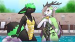 Rating: e
ID: 4357531
Date: 2023-10-17 12:31:37 -0400
Status: active
Score: 57
16:9 4k absurd_res anthro antlers balls black_body black_fur bulge canid canine clothed clothing collar costume crossdressing digital_media_(artwork) duo erection erection_under_clothing femboy fox fur genitals green_body green_fur green_hair grey_hair hair hi_res horn hybrid in_pool jay_fluffypaws male male/male mammal marvelous_managerie mintybutt_galaxy_wizard one-piece_swimsuit open_mouth outside pool smile stretched_clothing swimming swimwear tail water widescreen post #4357531