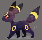 2015 ambiguous_gender eeveelution feral generation_2_pokemon markings nini_(artist) nintendo open_mouth paws pokemon pokemon_(species) quadruped ring_(marking) solo tail umbreon yellow_markings