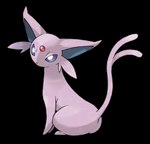 2004 alpha_channel ambiguous_gender blue_body butt cheek_tuft eeveelution espeon facial_tuft feral forehead_gem forked_tail fur gem generation_2_pokemon hi_res ken_sugimori looking_at_viewer mammal nintendo official_art pink_body pink_fur pokemon pokemon_(species) purple_sclera quadruped simple_background sitting solo tail transparent_background tuft unusual_anatomy unusual_tail white_eyes