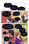 2:3 bastriw brown_eyes canid canine canis clothing comic dani_(bastriw) dialogue domestic_dog english_text female fernando_(bastriw) flashback hi_res male mammal text url yellow_eyes