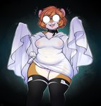 Rating: q
ID: 5134624
Date: 2024-10-23 15:39:59 -0400
Status: active
Score: 90
2024 anthro bedsheet_ghost biped black_clothing black_legwear black_stockings breasts brown_body brown_fur cheryl_(soulblader) choker clothing cricetid digital_media_(artwork) eyewear female female_anthro fur glasses hair hamster hi_res iriedono jewelry legwear mammal multicolored_body multicolored_fur necklace nipple_outline open_mouth open_smile orange_hair rodent round_glasses smile solo stockings two_tone_body two_tone_fur white_body white_fur post #5134624