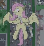 absurd_res ambiguous_gender bat_pony bat_wings bus car city colored commercial_vehicle destruction eating equid equine female feral flutterbat_(mlp) fluttershy_(mlp) friendship_is_magic grimdark group hasbro hi_res horse hybrid large_group macro mammal membrane_(anatomy) membranous_wings my_little_pony police pony public_transportation rapidstrike red_eyes solo_focus street truck_(vehicle) vehicle vehicle_for_hire wings