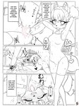 3:4 absurd_res all_fours animal_humanoid anthro bent_back bent_over blush blush_lines blushing_profusely bodily_fluids brand_new_animal canid canid_humanoid canine canine_humanoid canis clothed clothing comic_panel cum cum_drip cum_in_pussy cum_inside dialogue dialogue_box dog_ears dominant dominant_male dripping duo ejaculation english_text erection eyelashes eyelashes_through_hair fangs fangs_bared female female_penetrated fucked_silly fur genital_fluids genitals hair heart_nose heart_symbol hi_res humanoid impregnation inner_ear_fluff long_eyelashes looking_pleasured lustful_gaze male male/female male_penetrating male_penetrating_anthro male_penetrating_female mammal mammal_humanoid messy messy_hair michiru_kagemori narrowed_eyes on_ground one-piece_swimsuit orgasm orgasm_face penetration predator/prey procyonid procyonid_humanoid raccoon raccoon_dog raccoon_dog_humanoid raccoon_ears rough_sex samjpeg sex shirou_ogami shy slutty_face speech_bubble studio_trigger sweat sweatdrop sweating_profusely swimwear tail tail_tuft tanuki tanuki_humanoid teeth text translucent translucent_hair tuft vaginal_orgasm wolf