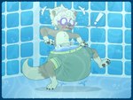 Rating: q
ID: 5558617
Date: 2025-05-08 20:02:28 -0400
Status: active
Score: 33
2025 absurd_res accessory alternate_version_at_source anthro big_diaper blush clothed clothing diaper diaper_under_clothing exclamation_point eyewear goggles headband hi_res in_pool male mammal mustelid otter pawpads pool raised_leg solo surprised_expression swimming_trunks swimwear tenerius unclean_diaper underwater water waterlogged_diaper wearing_diaper post #5558617