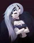 Rating: s
ID: 2121656
Date: 2020-01-19 08:09:31 -0500
Status: active
Score: 188
2019 absurd_res anthro breasts canid canid_demon canine clothing collar demon ear_piercing eyebrow_piercing facial_piercing female hair hellhound helluva_boss hi_res inverted_pentagram long_hair loona_(helluva_boss) mammal mythological_canine mythological_creature mythology occult_symbol pentagram piercing red_sclera shoulderless_shirt simple_background solo spiked_collar spikes symbol taneysha torn_clothing post #2121656